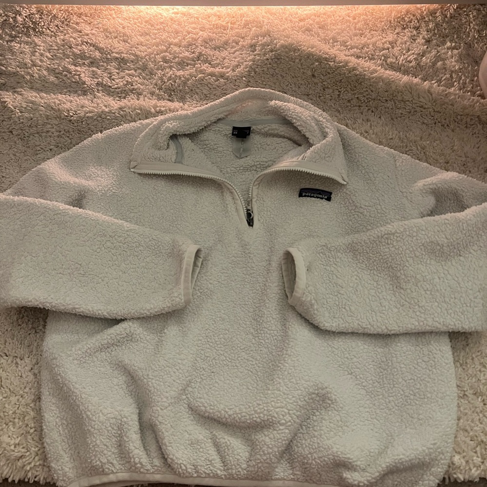 Patagonia Cream Sherpa Fleece Pullover